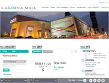 Tablet Screenshot of lagoonamall.com